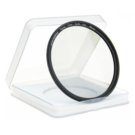 HD Ultrathin Polarizing Filter Photography 58mm SLR Camera Slim CPL polarizing filter