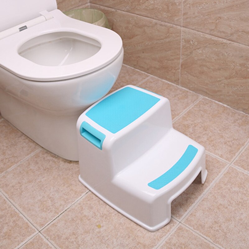 2 Step Stool for Kids - Childrens,Toddler Stool with Slip Resistant Soft Grip for Safety As Bathroom Toilet Potty Training Stool