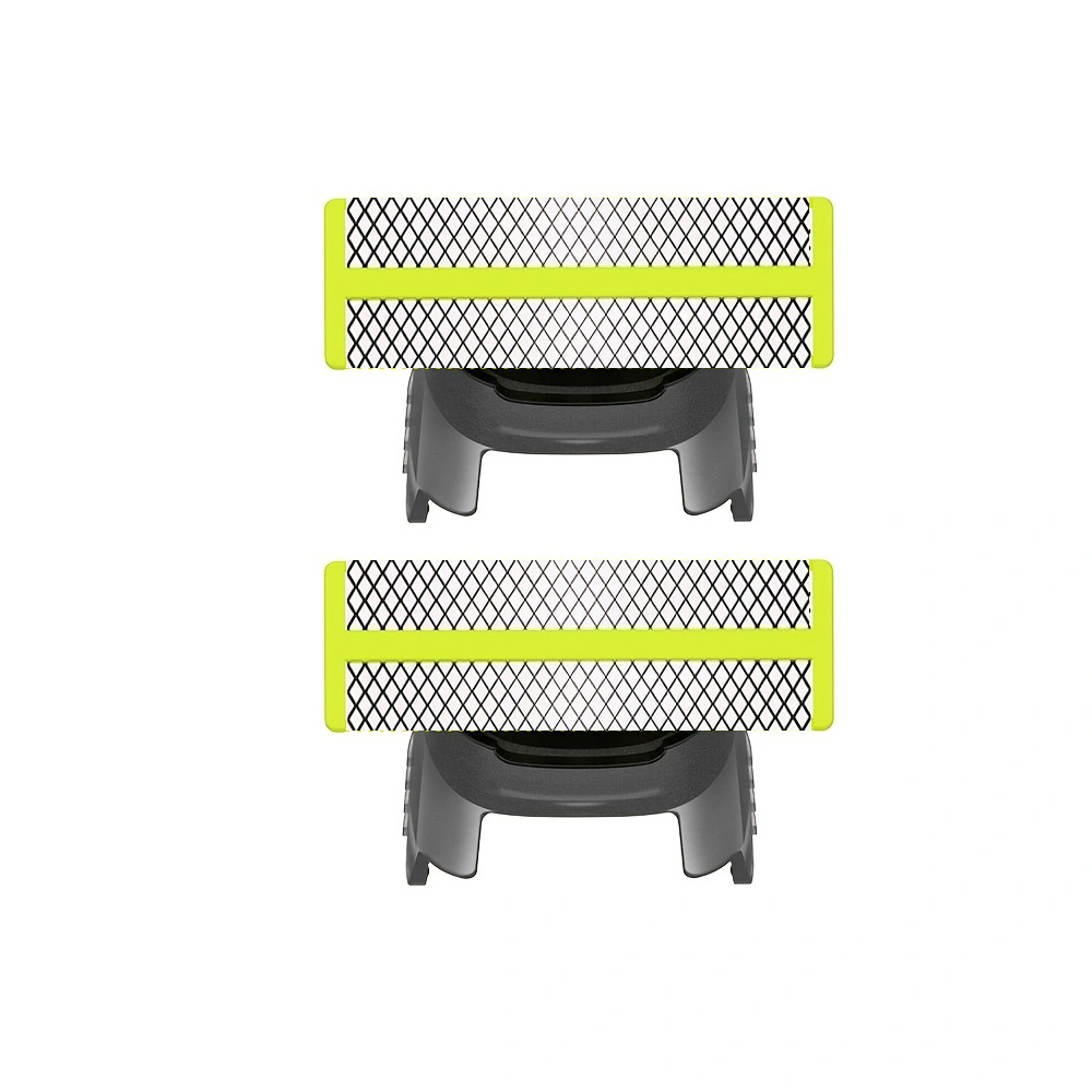 Brangdy scheerapparaat vervangende mesjes compatibel met één mes QP2520 QP2530 QP2620 QP2630 QP2724 QP2834 elektrische baardtrimmer: Zilver