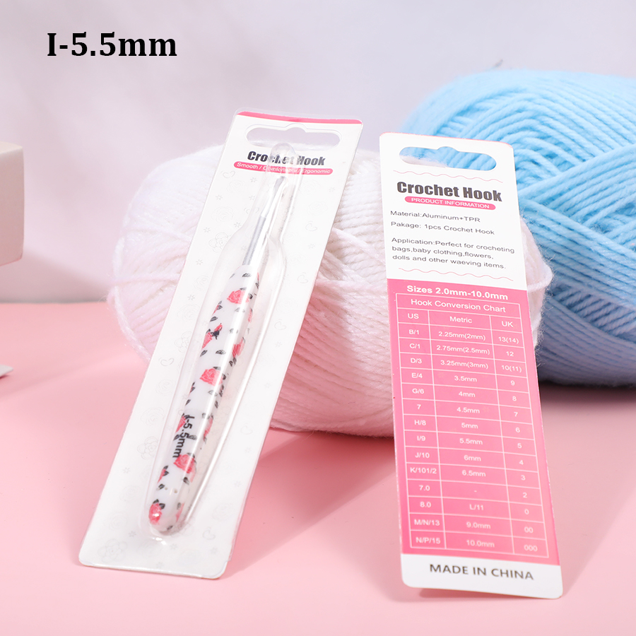 1 pièces/2.25-10.0mm Rose Crochet crochets poignée en caoutchouc aiguilles à Crochet pour débutants et tricot fil de Crochet bricolage artisanat au Crochet: GRIS FONCÉ