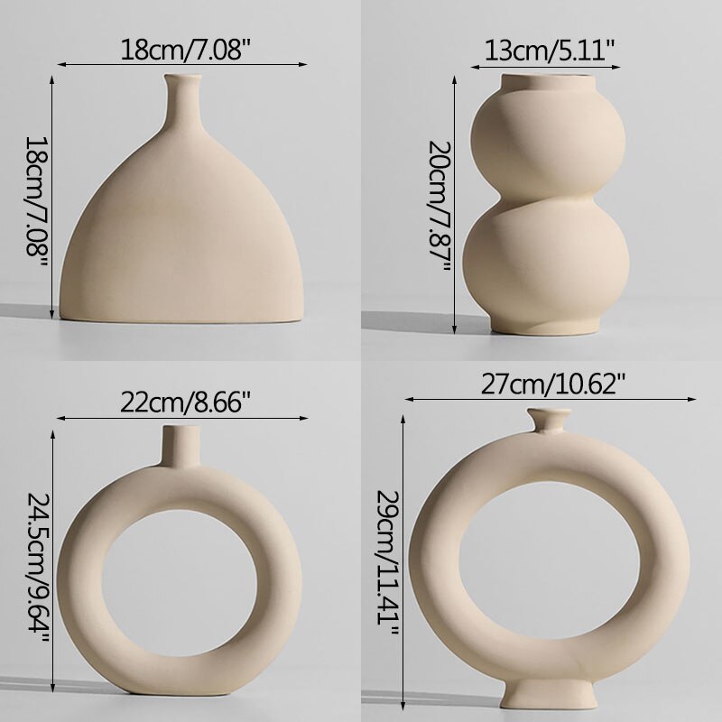 Bloemstuk Desktop Nordic Stijl Licht Luxe Kleine Keramische Vazen Decoratie Ornamenten Home Decoratie Accessoires