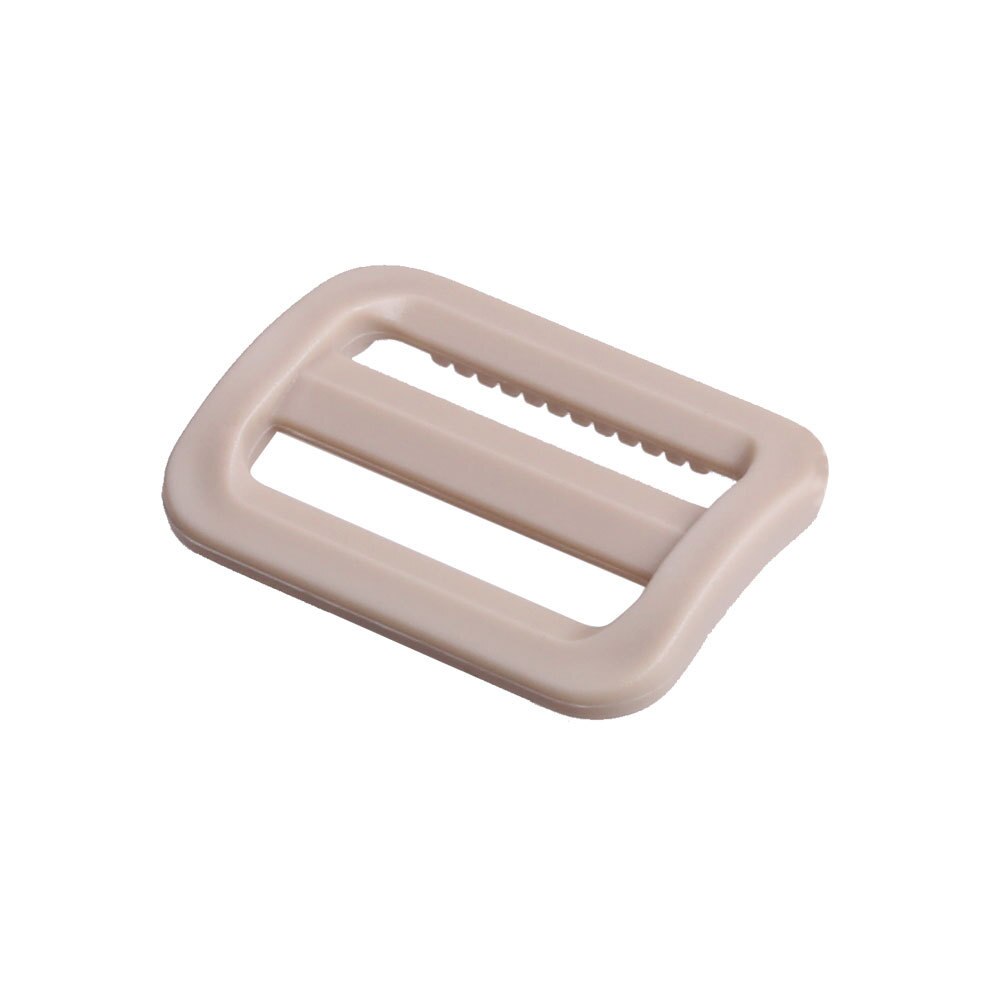 Meetee-50pcs-boucles de bague réglables pour le sac à dos, en plastique incurvé Tri-glisse, sangles pour l'extérieur, collier de chien, sangle de 25mm: khaki