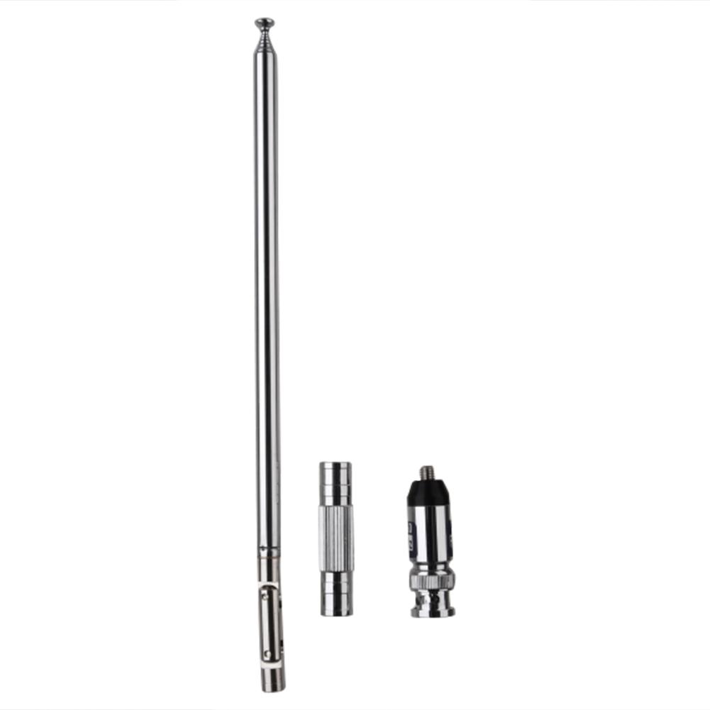 BNC Intercom Long Rod Antenna 118-136MHZ High Gain Stainless Steel 118-136MHz Whip Antenna for Airband Radio Receiver Aviation
