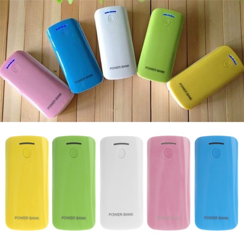 Diy Power Bank Case 2X18650 Batterij Oplader Externe Doos Met Led Zaklamp Q6PA