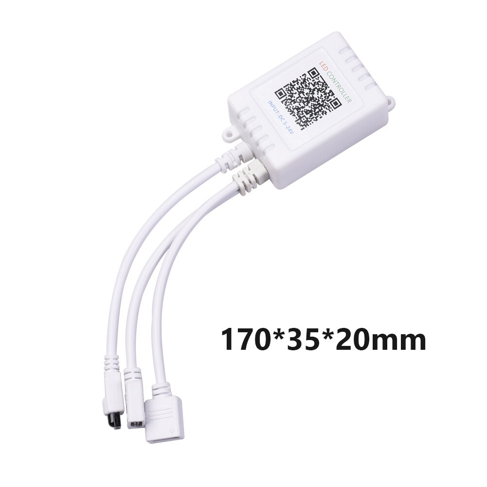 LED Strip Light IR Remote Wireless Controller Kit 1 to 2 LED Controler Box 24 Keys IR Remote Controller for RGB LED Lights Strip