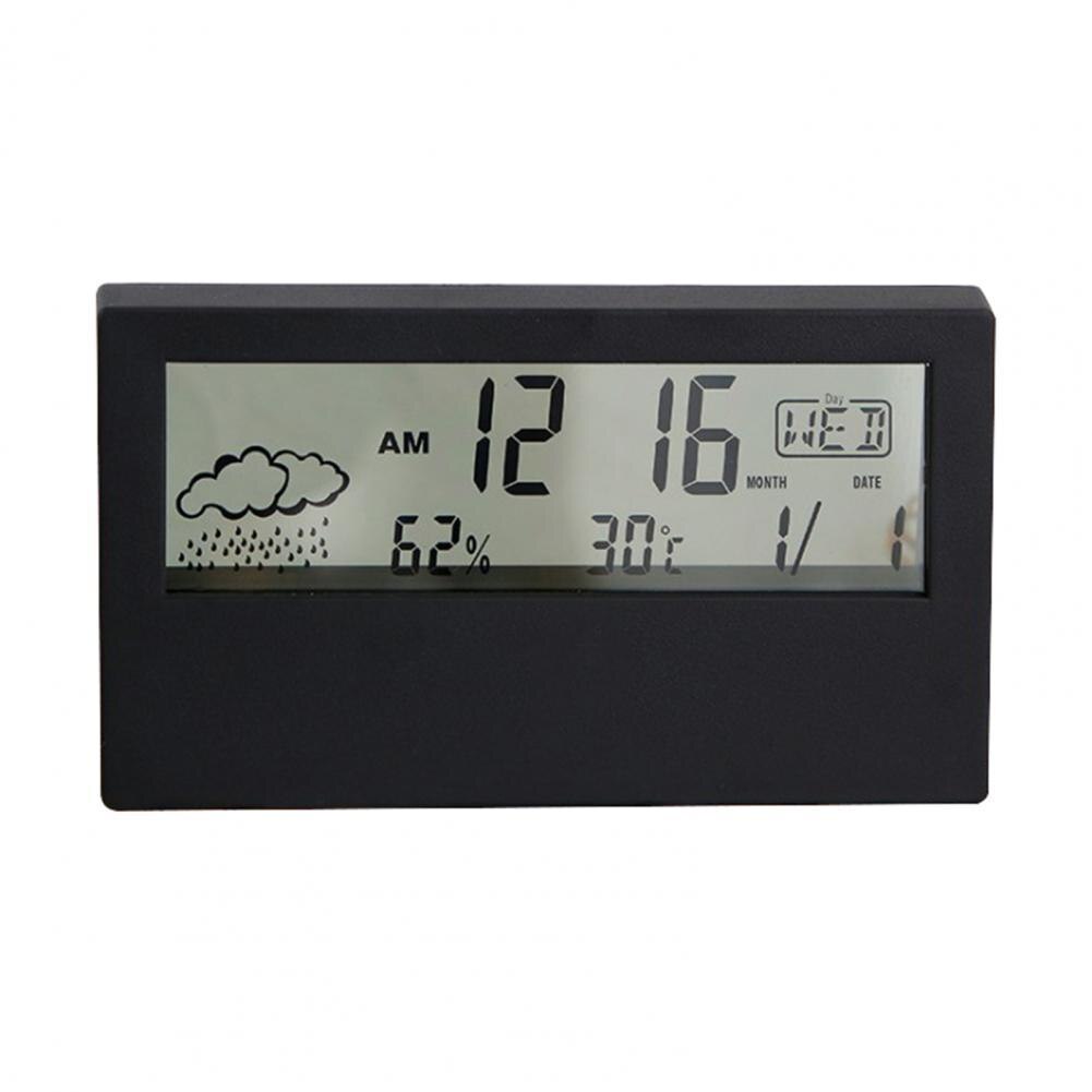 Sveglia digitale, ampio display LED, orologio con superficie a specchio