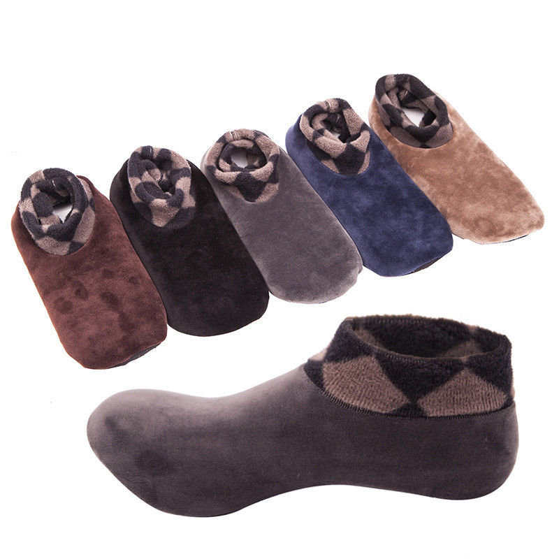 Winter Warm Solid Korte Sokken Thinked Slipper Sokjes Elastische Floor Sok Sneeuw Boot Sokken Sokken Skarpetki Calcetines