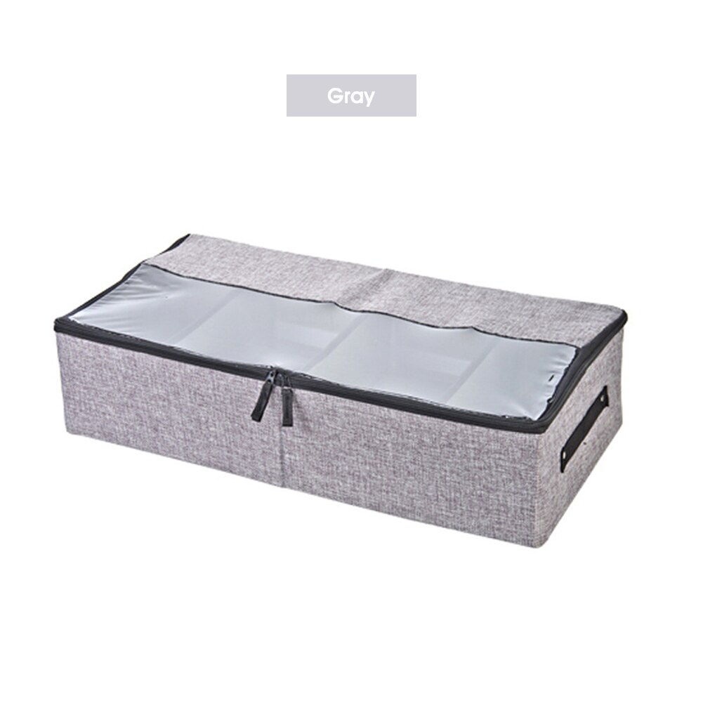 Non-Woven Family Save Space Bed Under Closet Storage Box Clothes Divider Organiser Quilt Bag Holder Organizer Fast Ship: Light gray