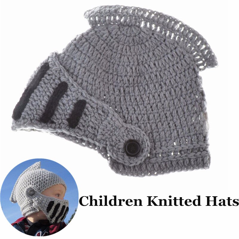 Handmade Knitted Baby Wool Hat Warm Beanies Hat Winter Cartoon Children Kids Adjustable Cap Baby Boy Clothes Accessories