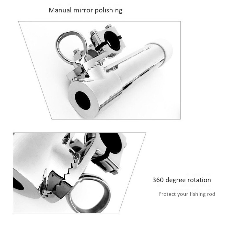 Marine 316 Stainless Steel Fishing Rod Holder Adjustable Boat Accessories
