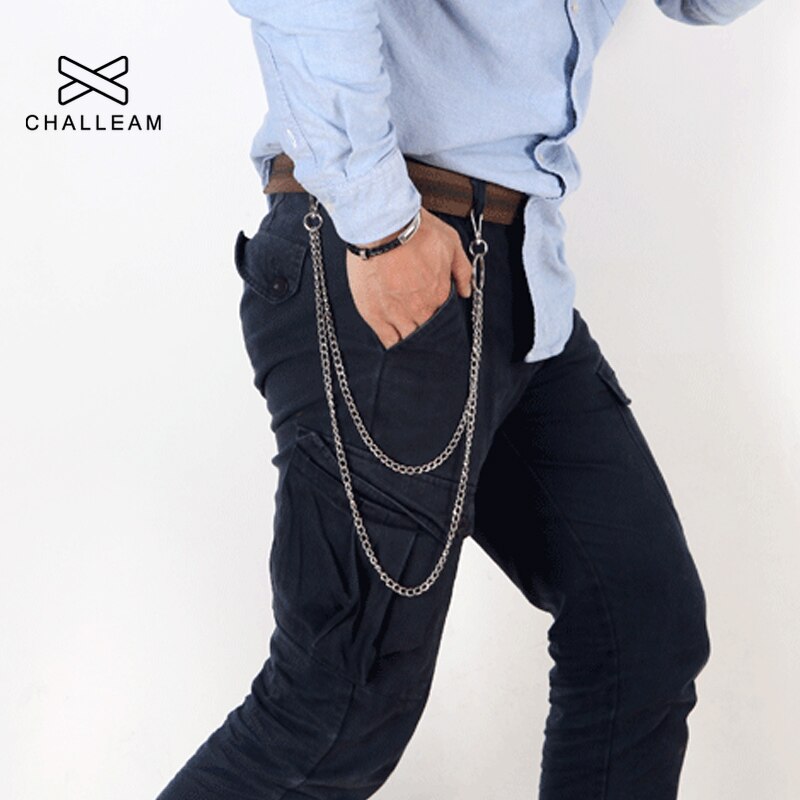 Chaîne de pantalon multicouche en métal, porte-clés pour pantalons, Punk Hip Hop, Rock Street, Jeans, 265