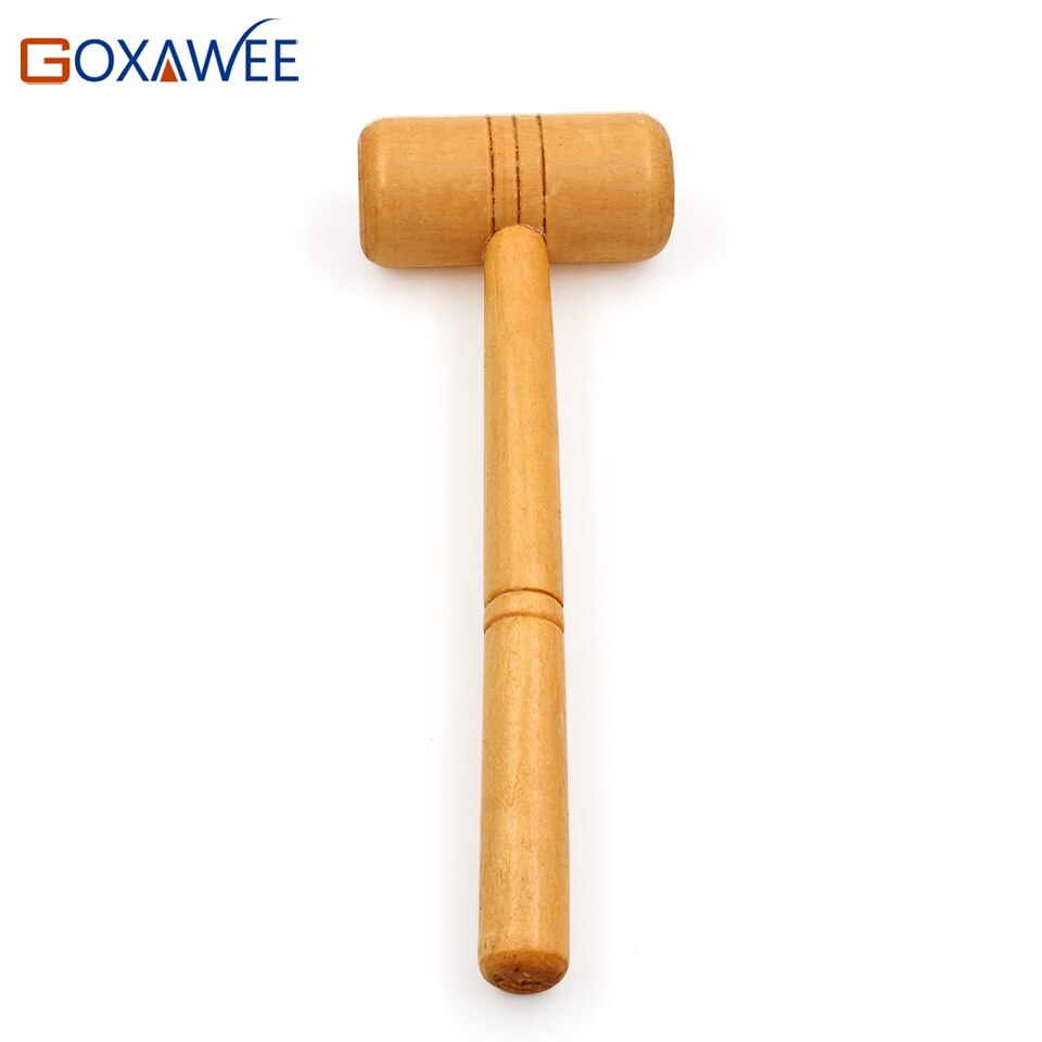 Goxawee 1Pc Houten Hamer Veilig Power Verminderd Multi-purpose Hand Hamer Gereedschap Voor Hardware Reparatie Sieraden Diy Gereedschap