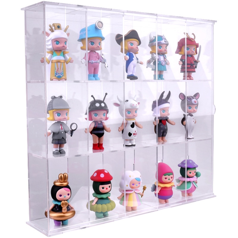 Transparent Acrylic Display Storage Case Box Perspex ShowCase Dustproof For Garage Kit Doll Model Cars Figures Collectibles