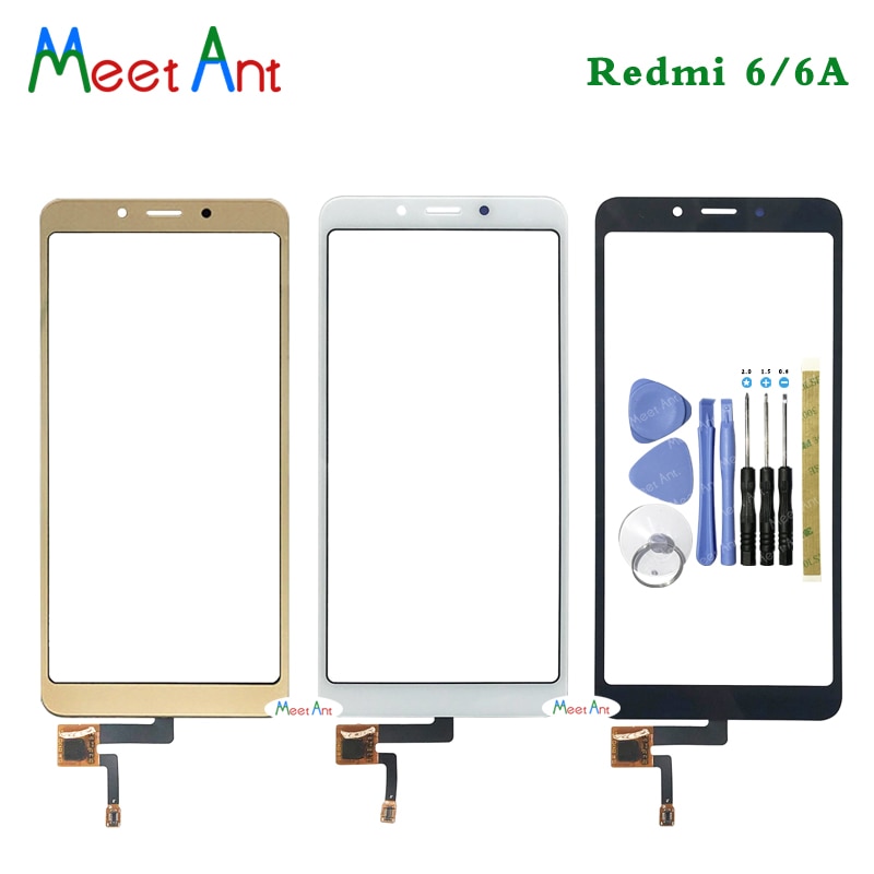 5.45 &#39;&#39;di alta qualità per Xiaomi Redmi 6 6A tocco schermo Digitizer sensore pannello esterno in vetro nero bianco oro