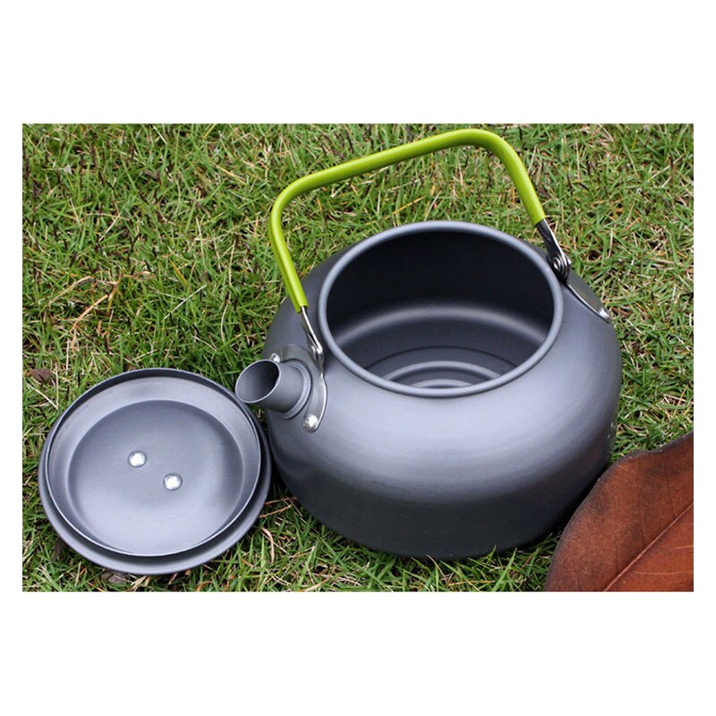 MENFLY Camping Kettle 0.8L 1.2L Capacity Outdoor Teapot Water-boiling Coffee Pot Mountain Hiking Portable Instant Noodle Kettles
