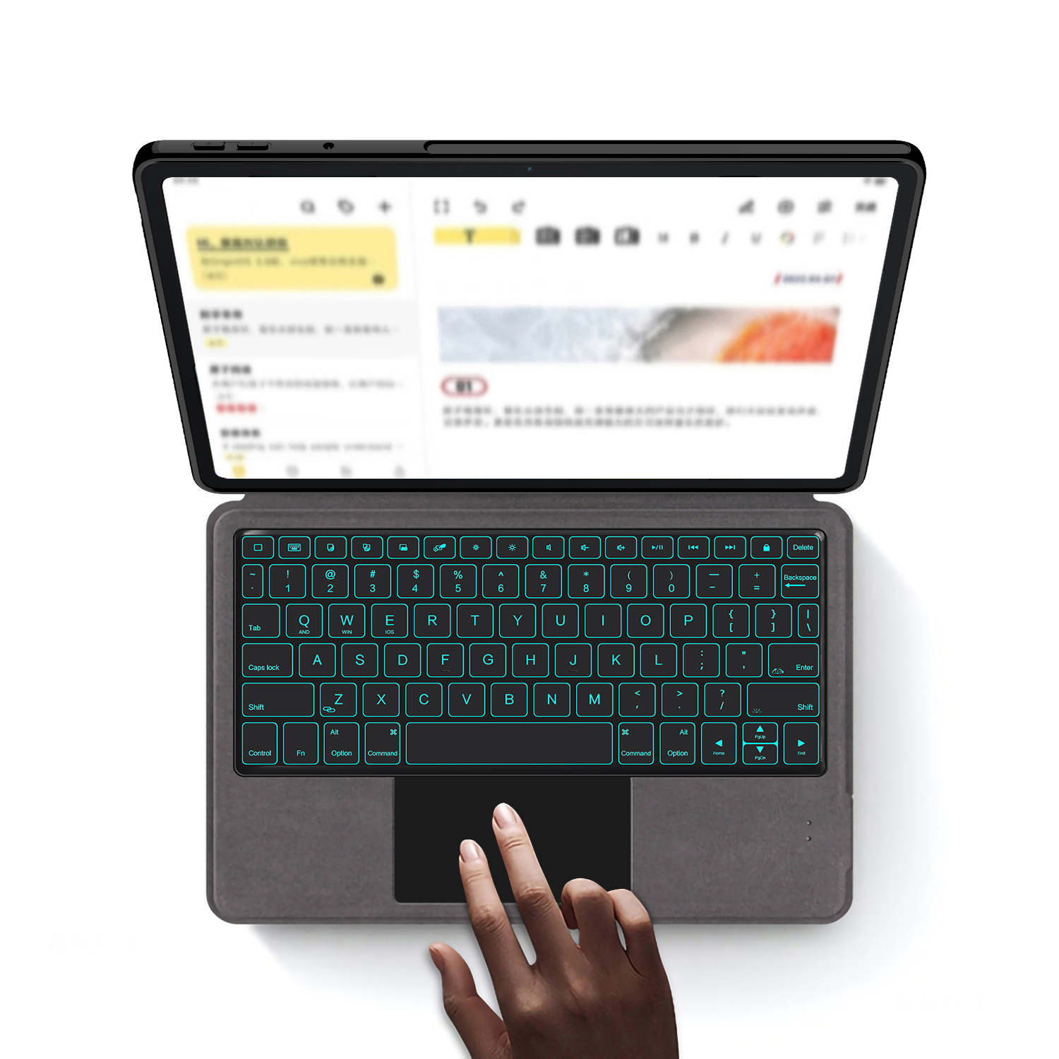 Funda con teclado para Lenovo Xiaoxin Pad Pro GT TB710FU 2025, funda para tableta de 11,1 pulgadas, funda para teclado inteligente mágico, retroiluminación con panel táctil