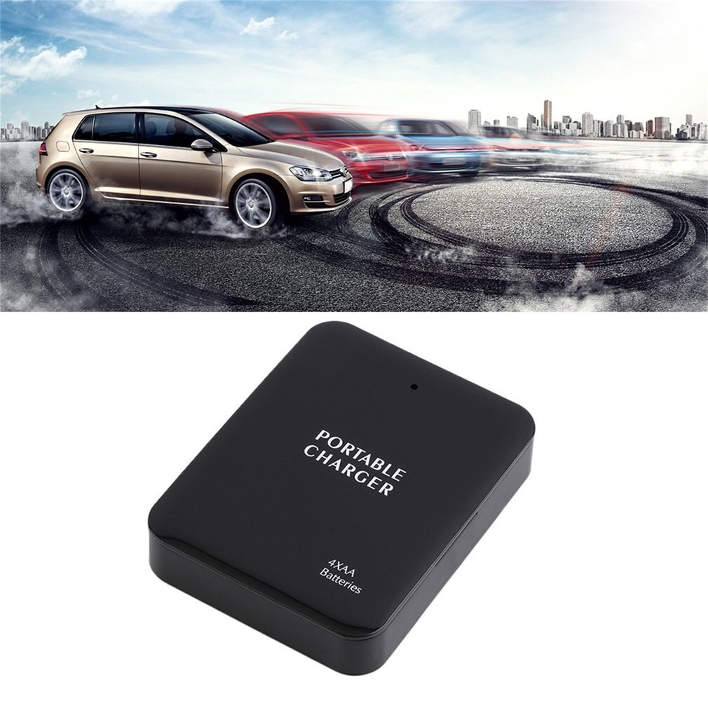 Draagbare usb 4aa powerbank case diy batterij noodlader powerbank case voor mobiele telefoon