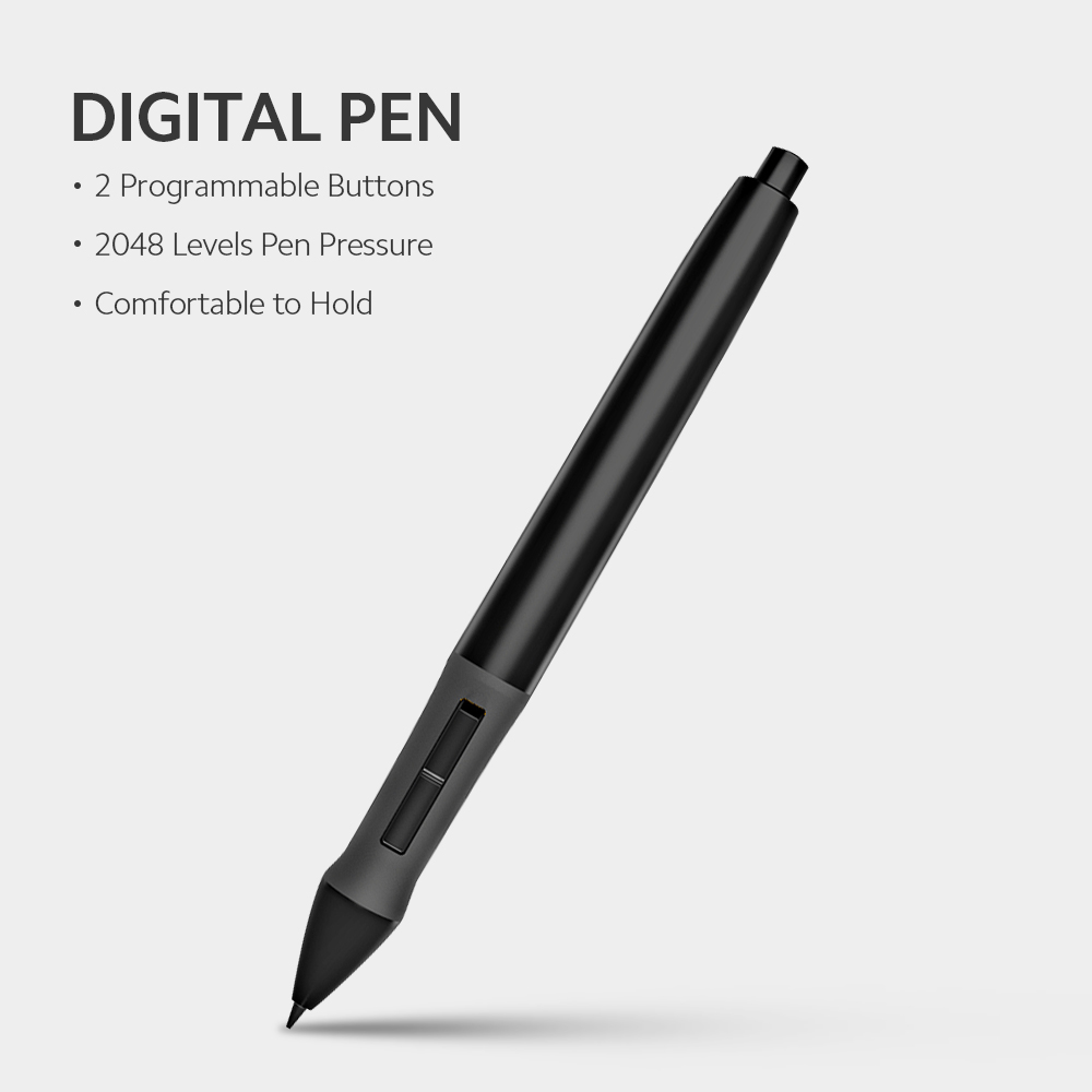 Digital Pen with 2 Programmable Side Buttons 2048 Levels Pressure-sensitive Pen for Huion H420 Graphics Tablet