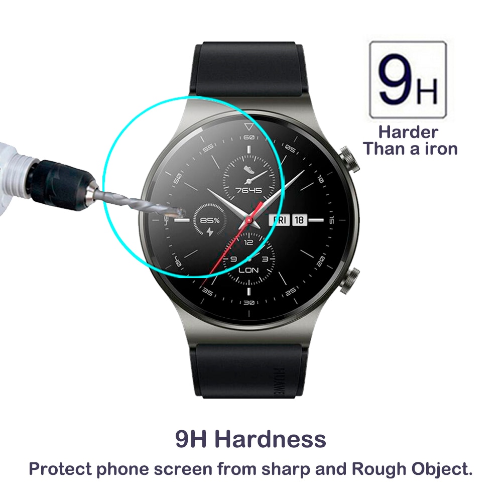 2Pcs 2.5D 9H Anti-Kras Gehard Glas Voor Huawei Horloge Gt 2 Pro GT2 Pro Smartwatch Scherm beschermfolie Water-Proof Glas