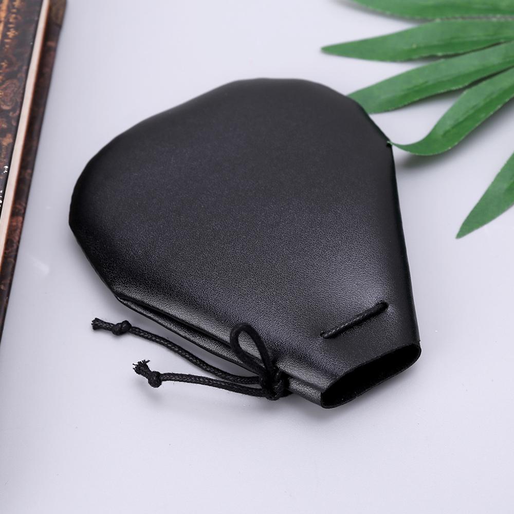 Klassisk terningveske med snøring i imitert skinn lommelomme til oppbevaring av myntveske