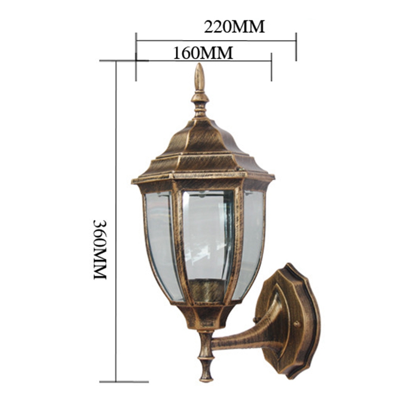 Outdoor Klok 30 cm Ronde Tuin Klok IP44 Waterdichte Muur Decoratieve