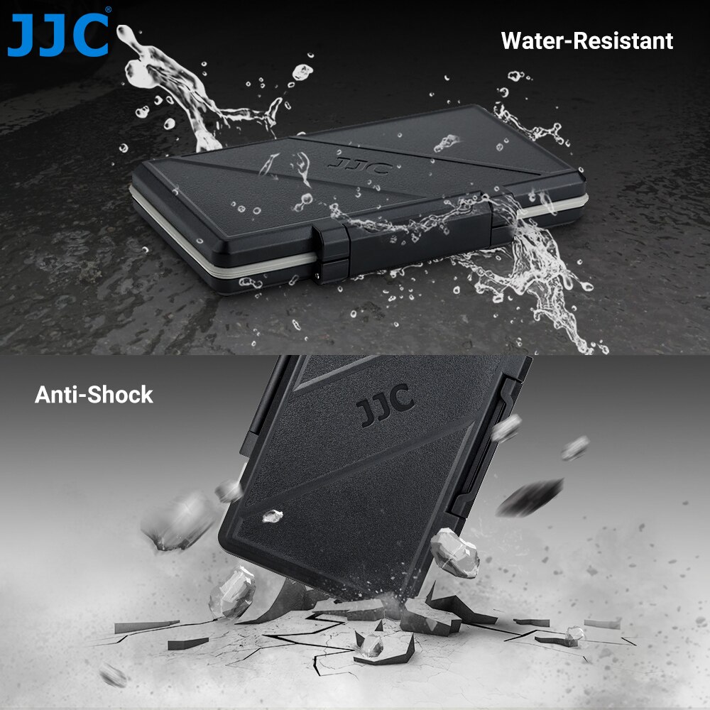 JJC 4-Slot Waterproof M2 2280 SSD Storage Case Holder for M.2 2280 Solid State Drive Anti-Static