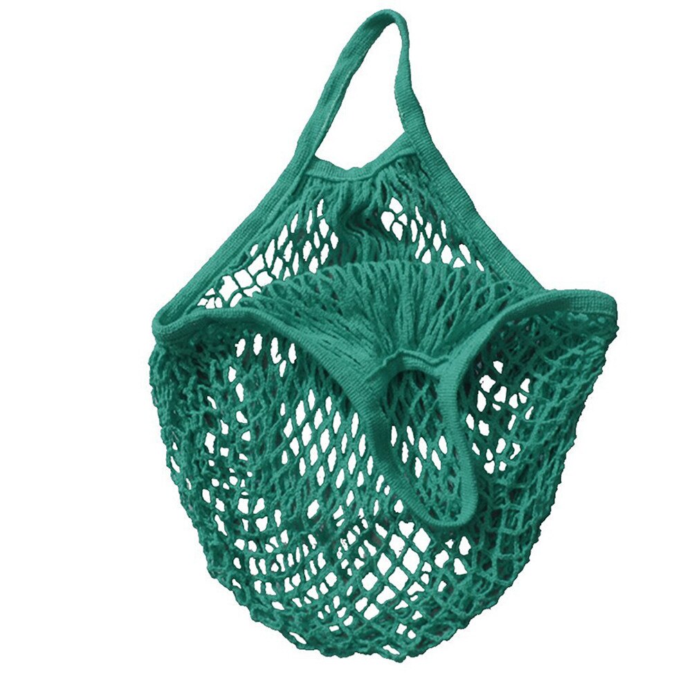 Mesh Boodschappentas Herbruikbare String Fruit Opslag Handtas Bakken Vrouwen Winkelen Mesh Netto Geweven Zak Winkel Kruidenier Draagtas: Green 