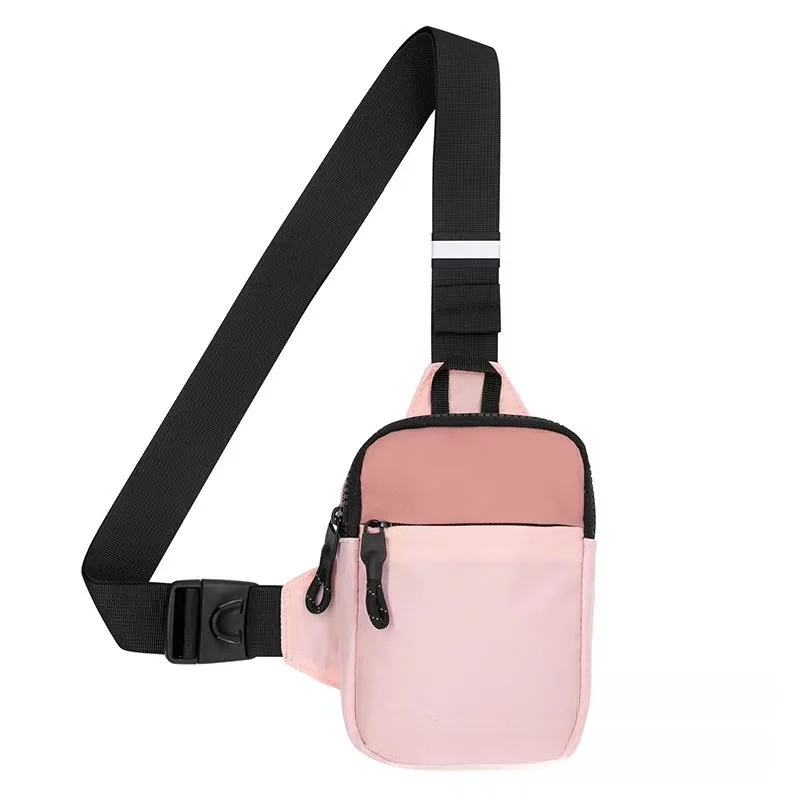 Heren Reis Sling Tas Borst Kleine Canvas Schouder Crossbody Tassen Mini Doek Taille Packs Sport Cross Telefoon Anti-Diefstal Handtas: Donkergrijs
