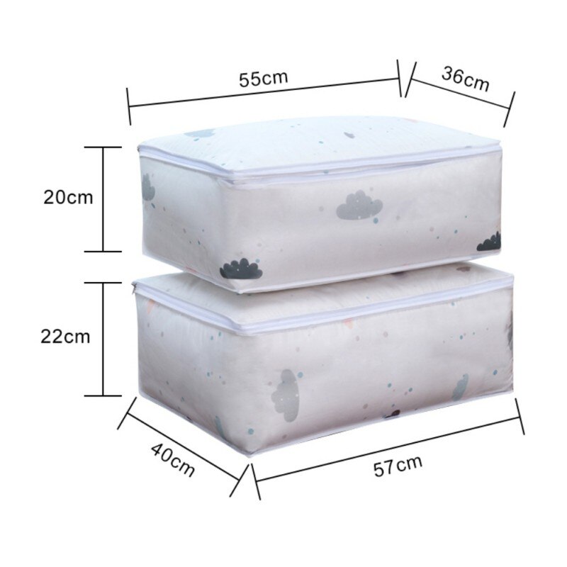 Opvouwbare opbergtas, quilt, kussen, deken, organizer, vochtbestendige opbergtas voor kleding, thuis, kast, kleding, sorteerzakken, 2 maten