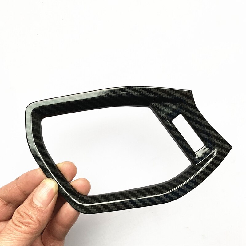 Carbon Fiber Dashboard Air Conditioner Vent Cover Trim Decoration Panel Vent Frame Car Accessories for Ford Focus +