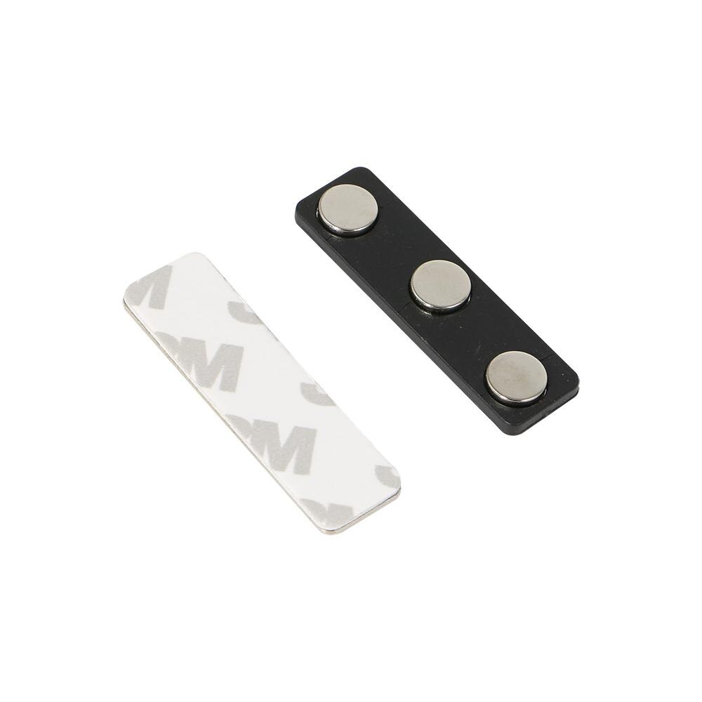10 stk magnetiske navneskilt magnet vedlegg finner bakside selvklebende: A 45 x 13mm