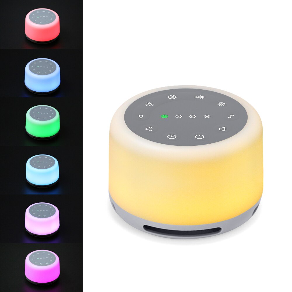 Weiß Lärm Klang Maschine Stimmung Licht & Musik für Schlafen USB Aufladbare zeitliche Koordinierung Schlaf Therapie für Babyroom Schlafzimmer Büro