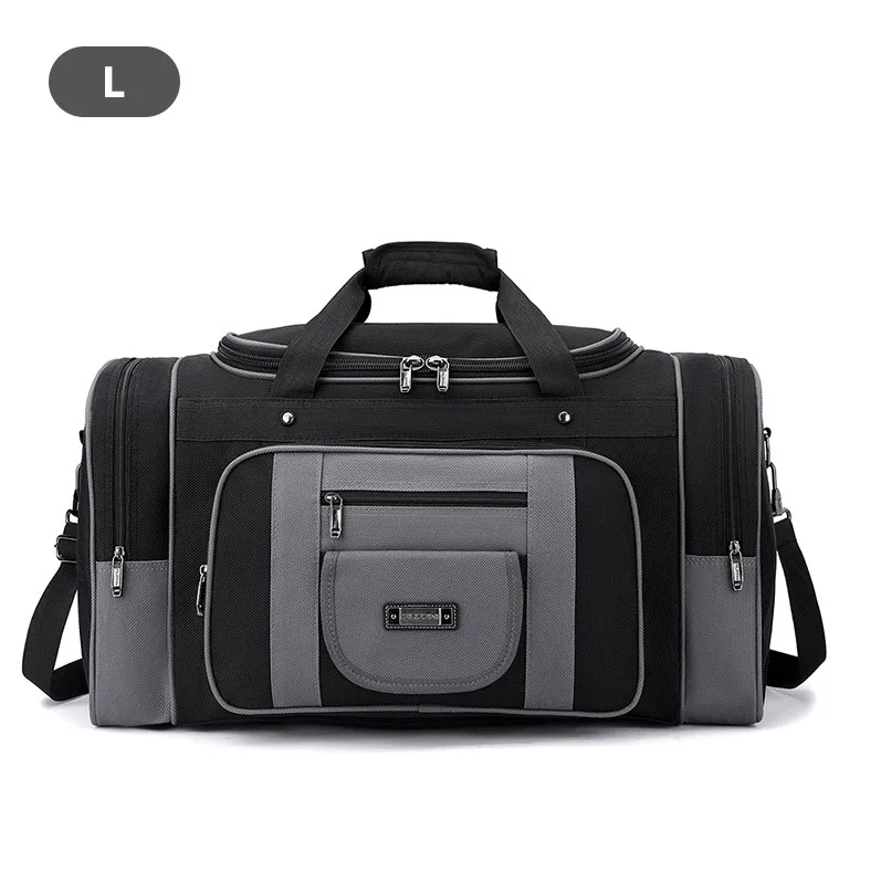 Bolso de viaje para hombre, bandolera de bolsillo, bolso grande para deportes al aire libre, gimnasio, Fitness, Weekender, bolsas de viaje informales XA41WA: Gris