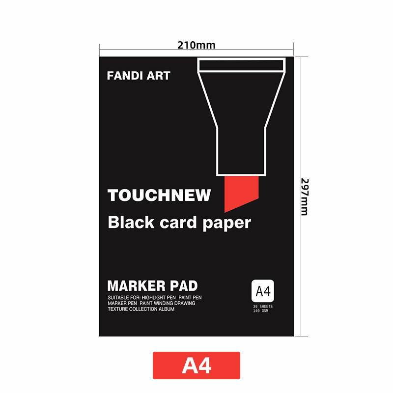 A4/A5 Zwart Karton Tekening Pad Notepad Lege Zwarte Kaart Boek Kinderen Diy Graffiti Tekening Papier School Art levert: A4 black carbon book