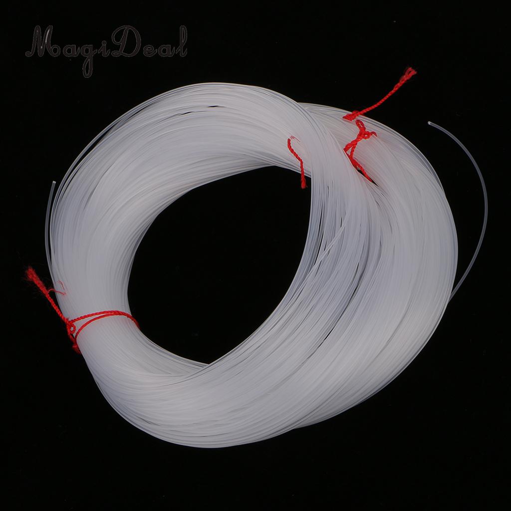 Magideal 100 måler klar nylon strengtråd 1mm dia. fiskesnøre til båt/kastefiske med hi tykke linediameteren -klar