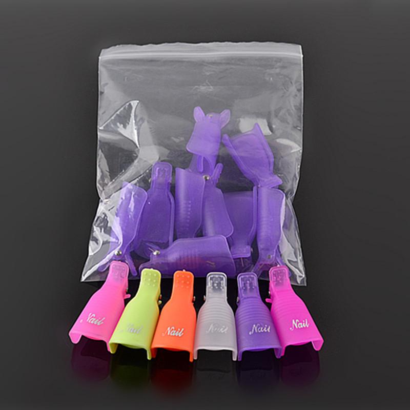 5 Stks/set Verwijderen Gel Nagellak Clips Caps Plastic Nail Art Losweken Cap Nail Cleaner Gel Nail Remover Manicure gereedschap