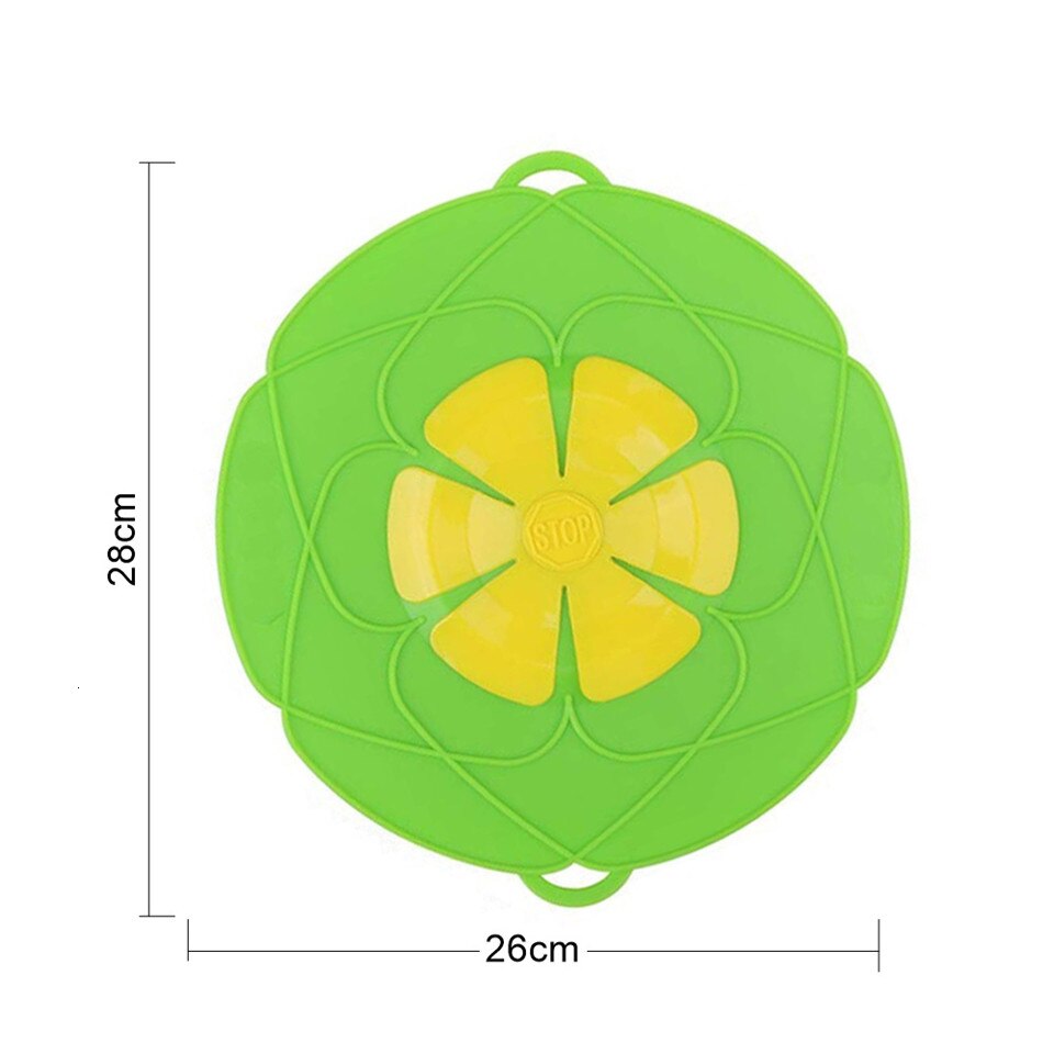 Universelt Silikonlokk Spillstopper 26cm - til Kjele og Stekepanner - Kjøkkenredskap: G 28 x 26cm