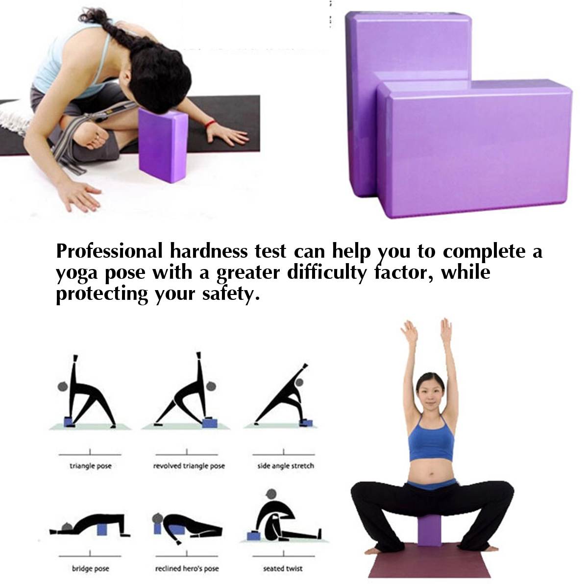 Eva gym yoga blok schuimblok oefening fitness kussen kussen stretchen lichaamsvorming gezondheid training yoga props