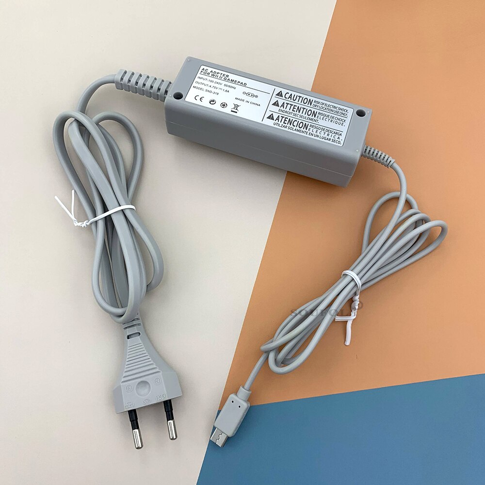US/EU Plug Charger for Nintendo Wii U Controller Gamepad Joystick 100-240V Home Wall Power Supply AC Adapter for WiiU Game Pad