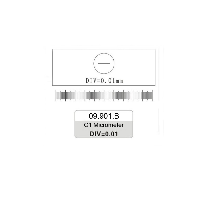 0.01 mm Microscope Glass Ruler Calibration Ruler Measuring Ruler Micro Ruler DIV=0.01mm Microscope Measurement: white