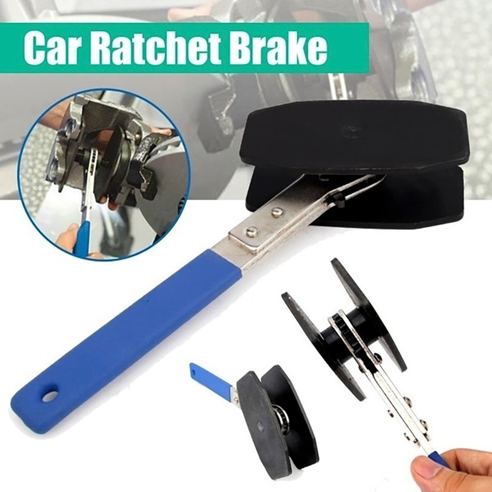 llave de pistón de freno de trinquete de coche, herramientas de esparcidor, accesorios de herramienta de mano, pinza de freno de disco Universal, Kit de freno de pistón