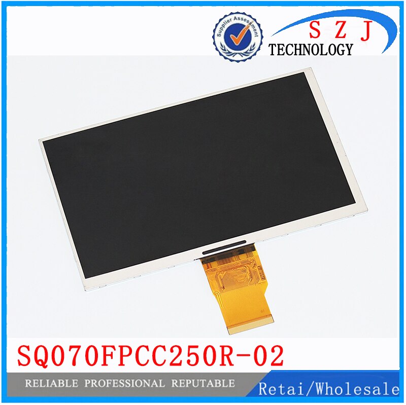 Nowy 7 &#39;&#39;cal wyświetlacz LCD ekran SQ070FPCC250R-02 rozdzielczość 1024*600 dla obsługi Changhong H702 3G 700CPNT-50Z-HD tablet