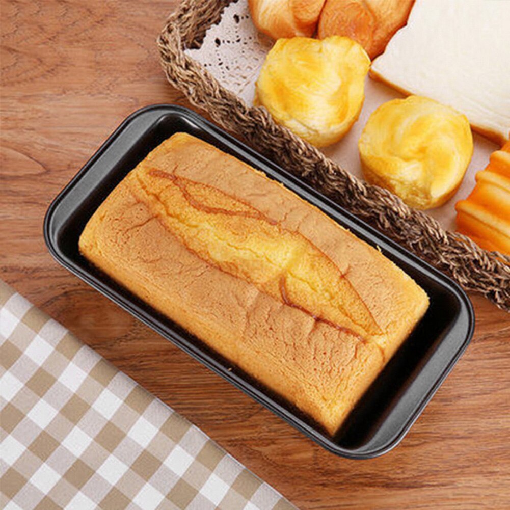 Non-stick kolstål tårta bröd limpa bakform rektangulär ost toast form
