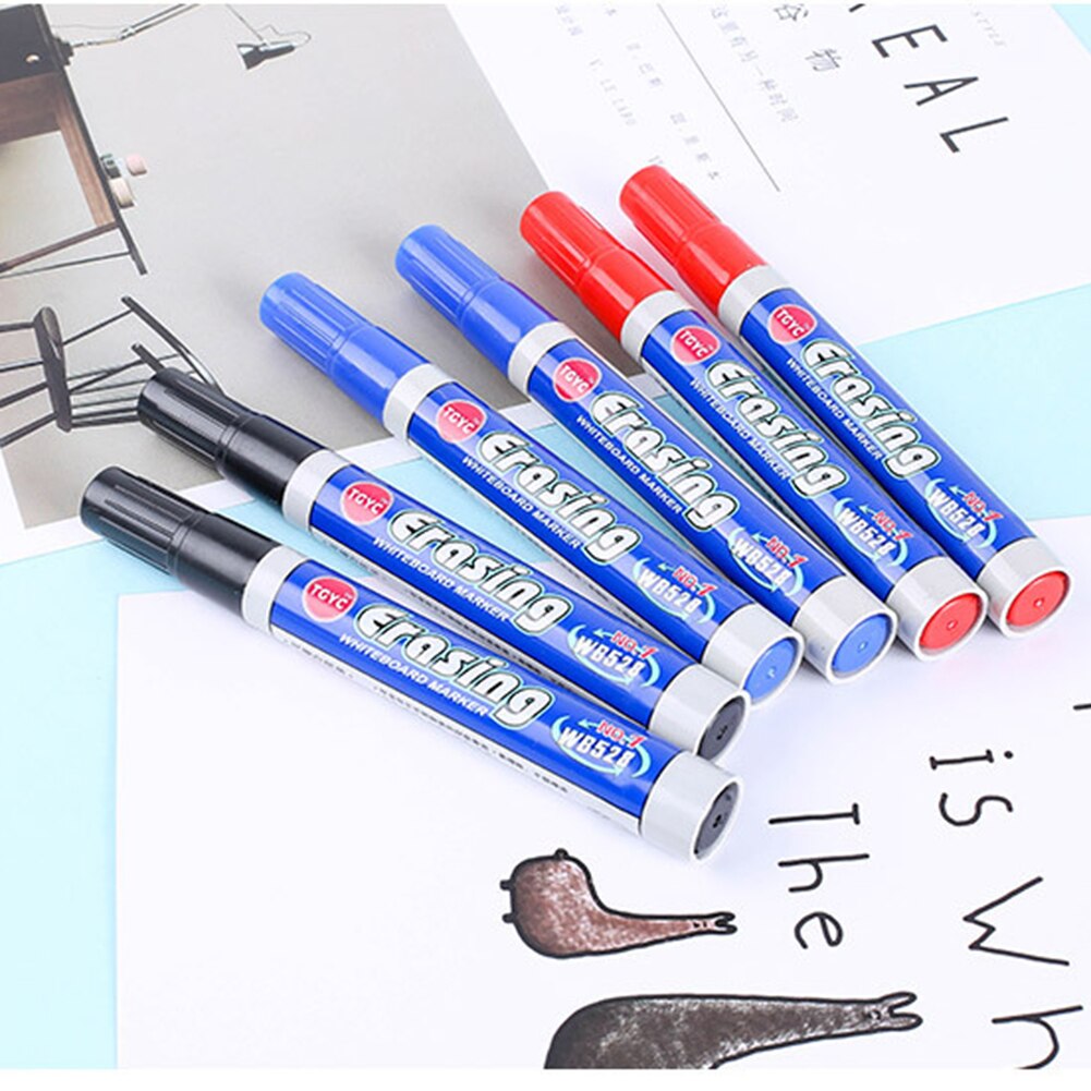 Stylo magique de peinture à l&#39;eau pour tableau blanc, marqueur de couleur effaçable à base d&#39;eau, stylo noir effaçable à sec, jouet éducatif pour enfants, 10 pièces