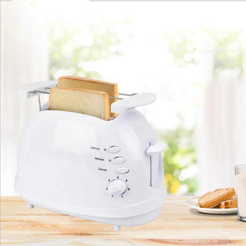 Elektrisk brødrister automatisk brød bagning maskine toast sandwich grill ovn maker 2 skiver husholdning til morgenmad eu stik