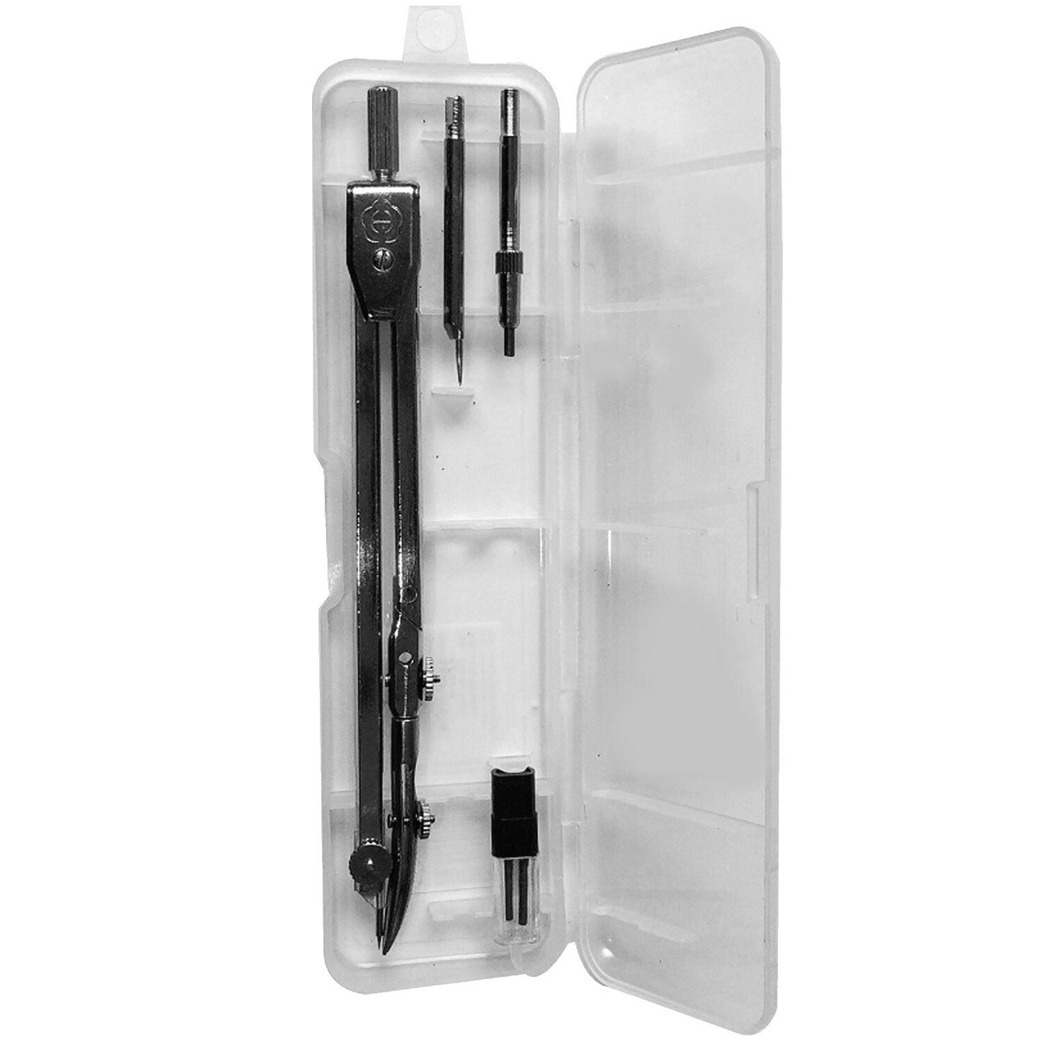 Math Geometry Drawing Compasses Set with Pin And Lead Accessory Lead Refills Storage Box for Students Teacher Architect Supplies