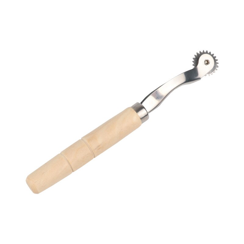 Needle Point Tracing Wheel with Wood Handle, 4mm Leather Paper Cloth Sewing tracing wheel Overstitch Wheel leather Tool