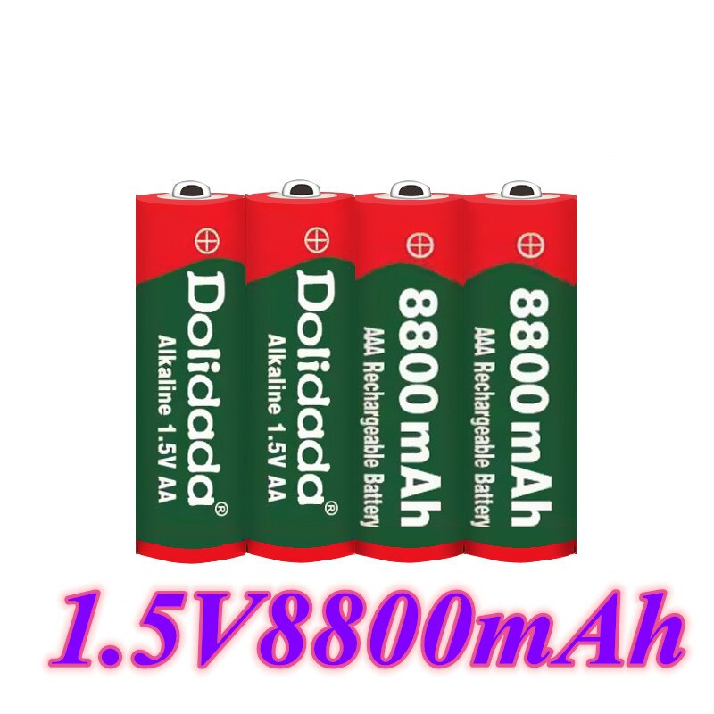 AAA 1.5V 8800 mah rechargeable battery AAA 1.5 V 8800 mah Rechargeable Alcalinas drummey +1pcs 4-cell battery charger: 4pcs