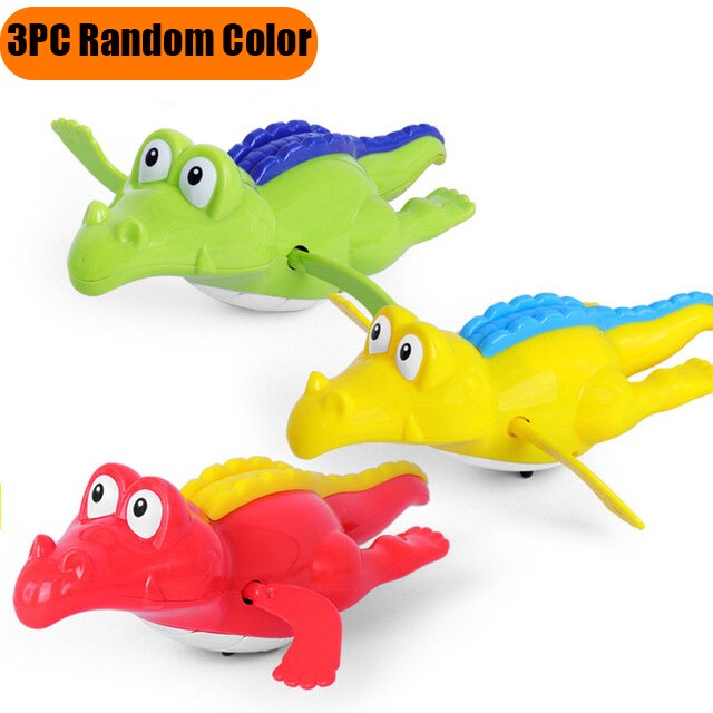 Single Cute Cartoon Animal Tortoise Classic Baby Water Toys Infant Swim Turtle Wound-up Chain Clockwork Kids baby Bath Toys: 1PC  Random Color 4