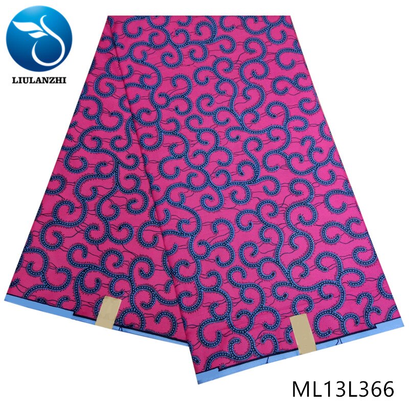 Liulanzhi afrikansk ankara vokstryk i stofstil polyestervoks ankara  ml13 l 368: Ml13 l 366